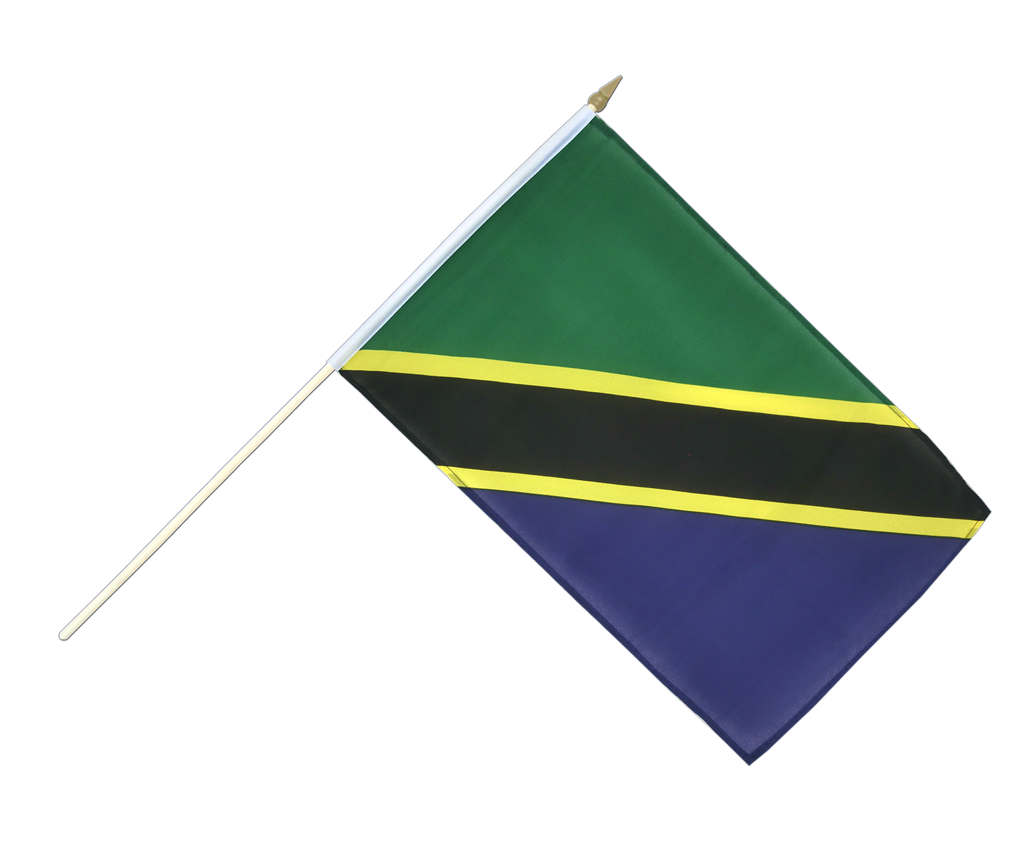 Hand Waving Flag Tanzania - 12x18