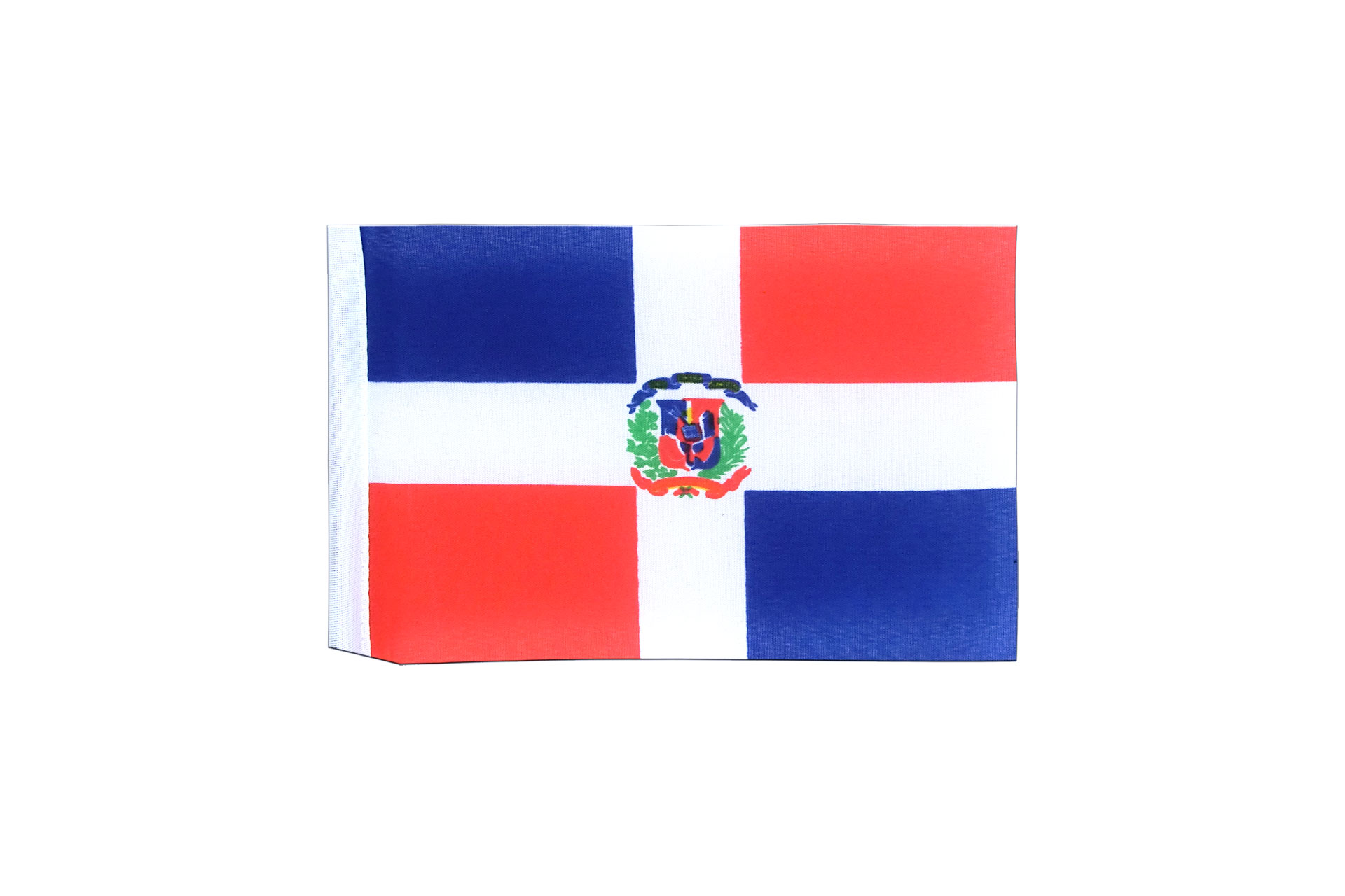Wholesale lot 3 Dominican Republic Mini Flag 4"x6" Window Banner 