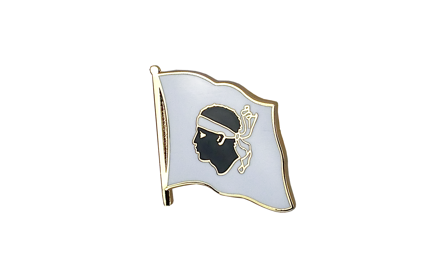 Drapeau De Voiture France Corse - 30 X 40 Cm, Hampe 42 Cm, Polyester Résistant