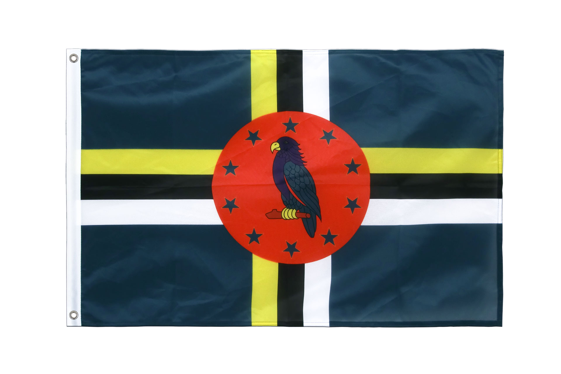 Dominica Flagge 90 X 150 Cm – Banner Aus Polyester, Für Drinnen & Draußen