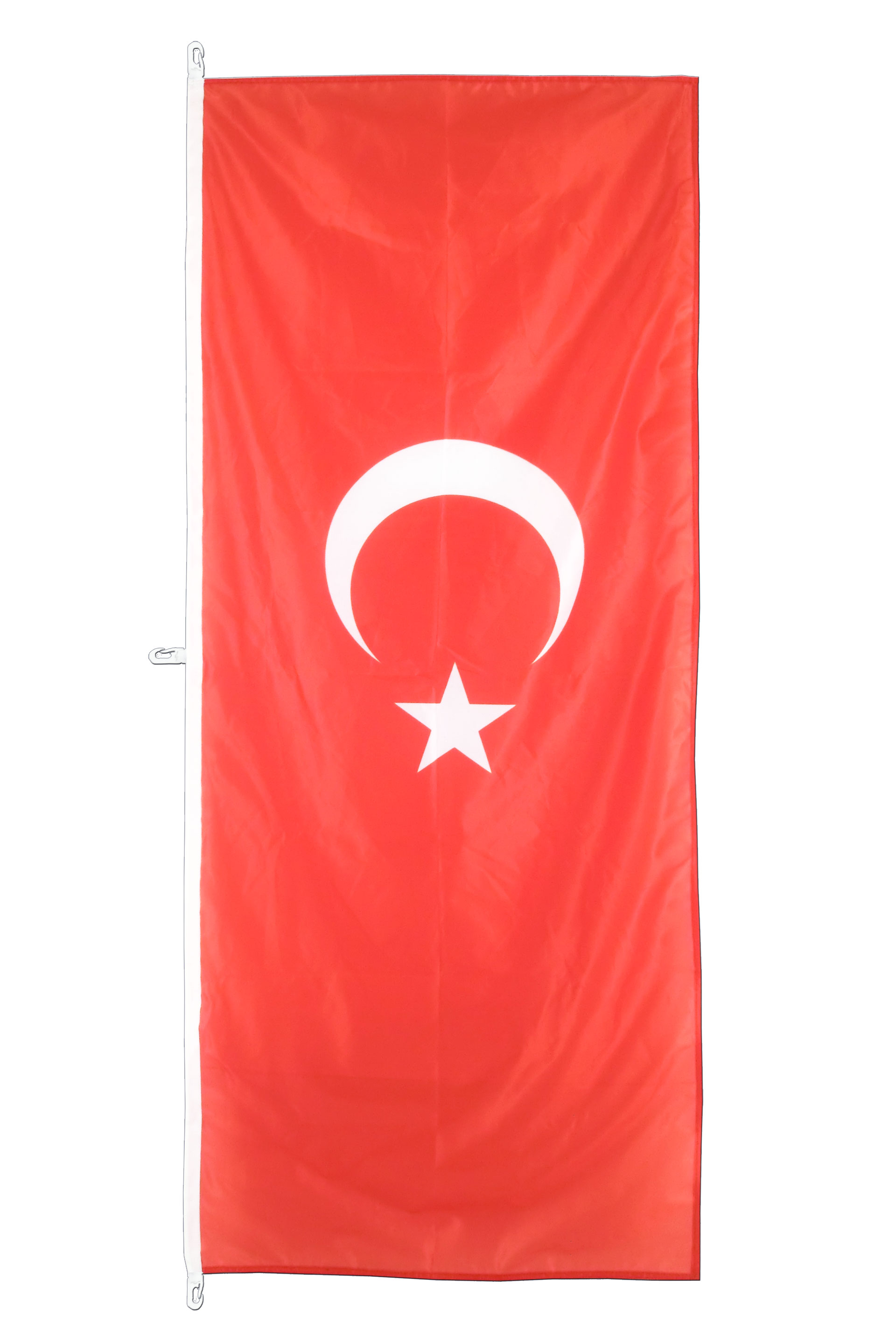 Türkei Hochformat Flagge 80 x 200 cm - FlaggenPlatz Shop