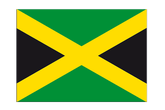 Jamaika Aufkleber 7 x 10 cm, 5 Stück