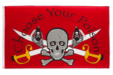 Pirat Choose Your Poison Flagge 90 x 150 cm