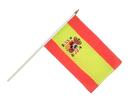 Spanien mit Wappen Stockflagge 30 x 45 cm