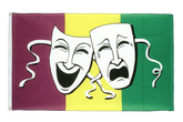 Comedy & Tragedy Flagge 90 x 150 cm