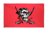 Pirat Rotes Tuch Flagge 90 x 150 cm