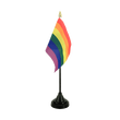 Regenbogen Tischflagge 10 x 15 cm