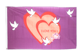 I love You 3x5 ft Flag