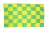 Checkered Green-Yellow 3x5 ft Flag