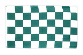 Checkered Green-White 3x5 ft Flag