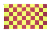 Checkered Purple-Yellow 3x5 ft Flag
