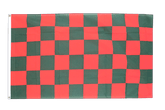 Checkered Red-Green 3x5 ft Flag