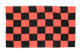 Checkered Black-Red 3x5 ft Flag