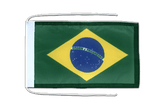 Brésil Drapeau avec cordelettes 20 x 30 cm