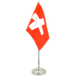Schweiz Satin Tischflagge 15 x 22 cm