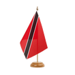 Trinidad und Tobago Holz Tischflagge 15 x 22 cm