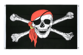 Pirat Kopftuch Bannerfahne 90 x 150 cm, Querformat