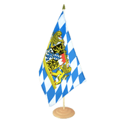 Fahne / Flagge Freistaat Bayern Löwe Schrift 60 X 90 C