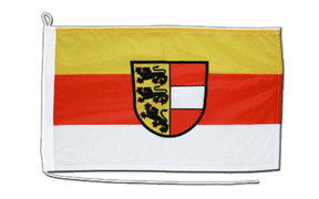 U24 Kärnten Flagge 30x45 Cm – Bootsflagge Aus Polyester, Wetterfest, Mit Gurtband Und Strick