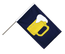 U24 Bierfahne – 90 X 150 Cm – Aus 100% Polyester, Wetterfest & Mit 2 Metallösen – Perfekt Für Garten, Party Oder Testzentrum