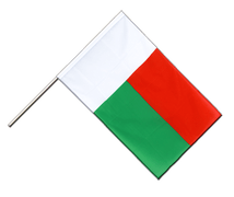 Drapeau Madagascar 45x30 Cm - 100% Polyester - Pavillon Malgache Avec Cordelettes - Pour Intérieur Et Extérieur Léger