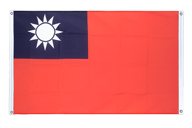 Bannerfahne Taiwan - 90 x 150 cm, Querformat