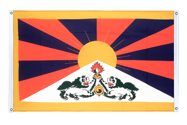 Tibet Bannerfahne 90 x 150 cm, Querformat