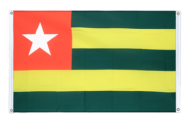 Bannerfahne Togo - 90 x 150 cm, Querformat