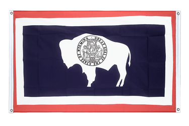 Wyoming Banner Flag 3x5 ft, landscape