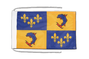 Dauphiné Flag with ropes 8x12"
