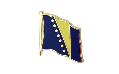 Bosnien Herzegowina Flaggen Pin 2 x 2 cm