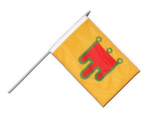 Stockflagge Auvergne - 30 x 45 cm PRO