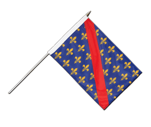 Stockflagge Bourbonnais - 30 x 45 cm PRO
