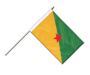French Guiana Hand Waving Flag 12x18"