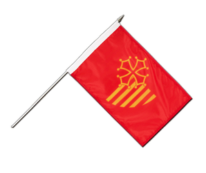 Languedoc-Rousillon Hand Waving Flag 12x18"
