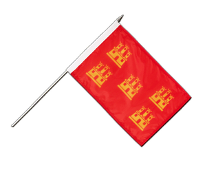 Poitou-Charentes Hand Waving Flag 12x18"
