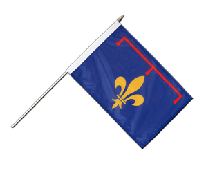Provence Hand Waving Flag 12x18"