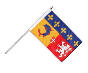 Rhône-Alpes Hand Waving Flag 12x18"