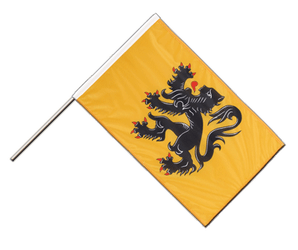 Belgium Flanders Hand Waving Flag PRO 2x3 ft