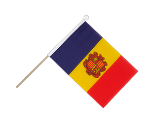 Mini Hand Waving Flag Andorra - 6x9"