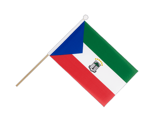 Mini Hand Waving Flag Equatorial Guinea - 6x9"