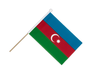 Azerbaijan Hand Waving Flag 6x9"