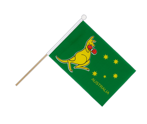 Australia kangaroo Hand Waving Flag 6x9"