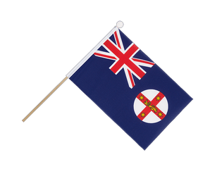 New South Wales Hand Waving Flag 6x9"