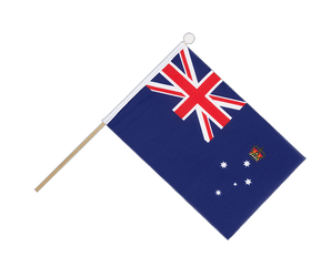 Victoria Hand Waving Flag 6x9"