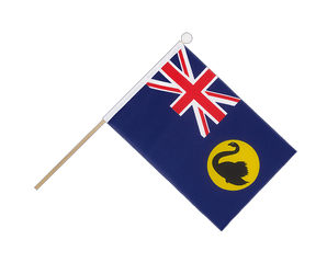 Australia Western Hand Waving Flag 6x9"
