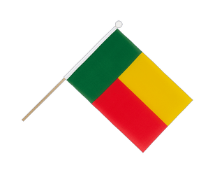 Benin Hand Waving Flag 6x9"