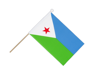 Djibouti Hand Waving Flag 6x9"