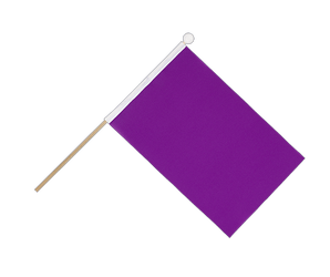 Purple Hand Waving Flag 6x9"
