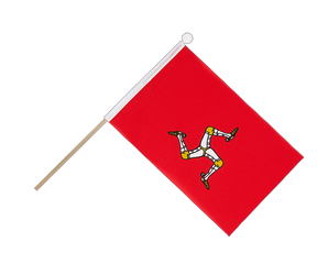 Isle of man Hand Waving Flag 6x9"